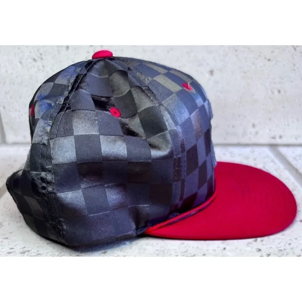 Atlanta Hawks Basketaball Hat Flat Bill Adjustable Strap Red Grey Silver Youth